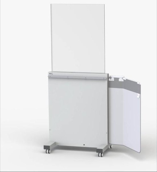 310/B-3 – Mobiler Strahlenschutz, höhenverstellbar – Ansicht 3