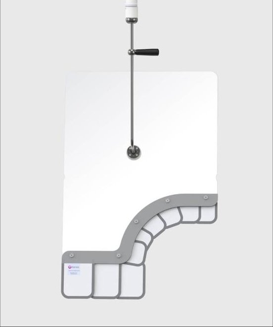 354/P76/LED – Überkopf-Schild mit LED-Lampe – Ansicht 3