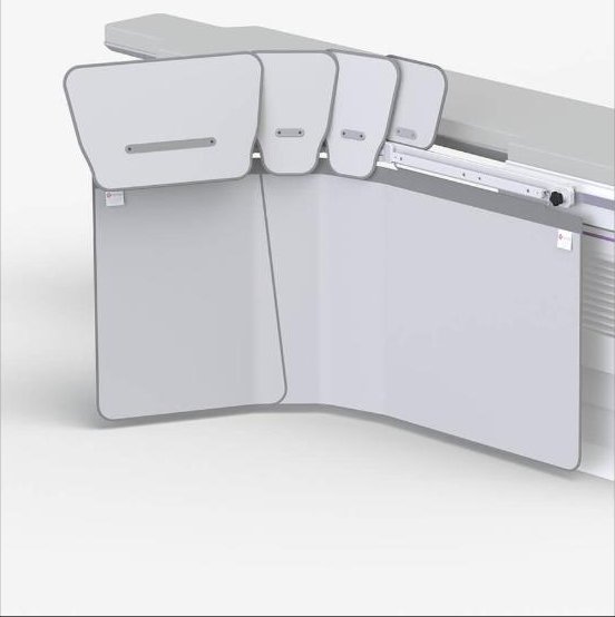 312/DS-039/10/4 – Tischschild 162 cm, extrabreit & kollisionsresistent